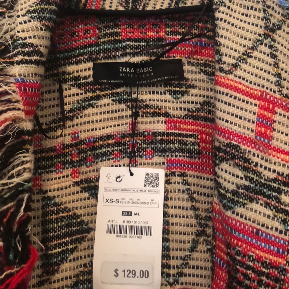 NWT- Zara Aztec Jacket - Picture 4 of 6
